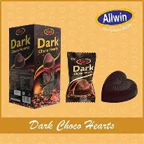 Allwin Dark Choco Hearts Candy - 375 g
