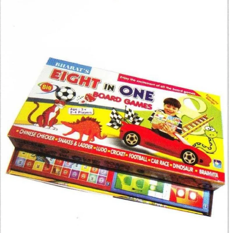 Bpinds - 8 in 1 Family Games Party & Fun ALL 8 Classical Indoor Brand Games For All Age Group