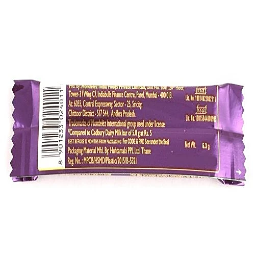Cadbury Dairy Milk - 6.1G