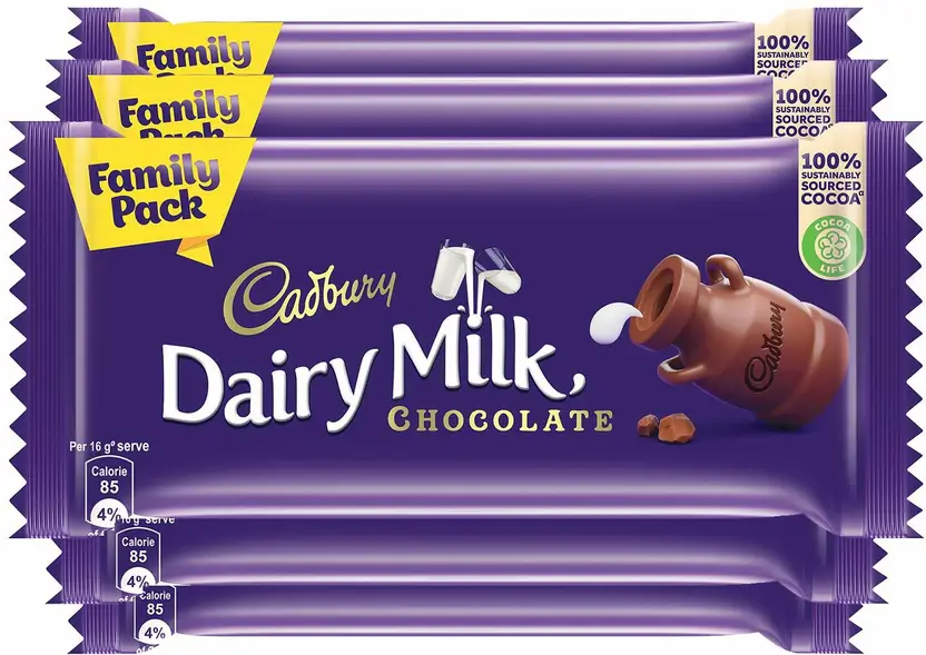 Cadbury Dairy Milk Family Pack 105G