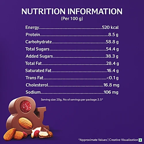Cadbury Dairy Milk Fruit & Nut 75G