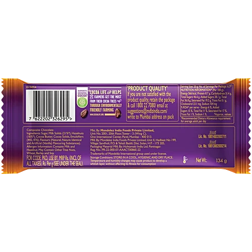 Cadbury Dairy Milk Hanzelnut 134G