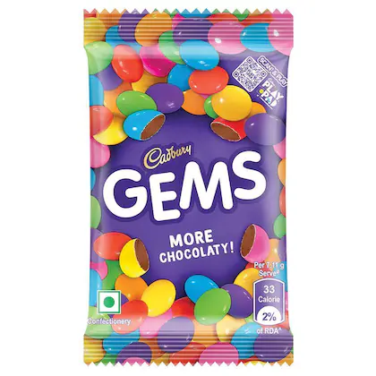 Cadbury Gems Chocolate Pouch - 6.61 g