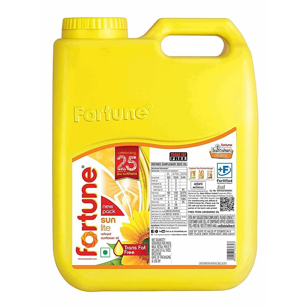 Fortune Sunlite Refined Sunflower Oil