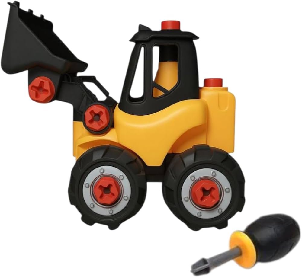 Friction Excavator Construction Truck Toy For Kids | Moving Arm | Durable Plastic Push