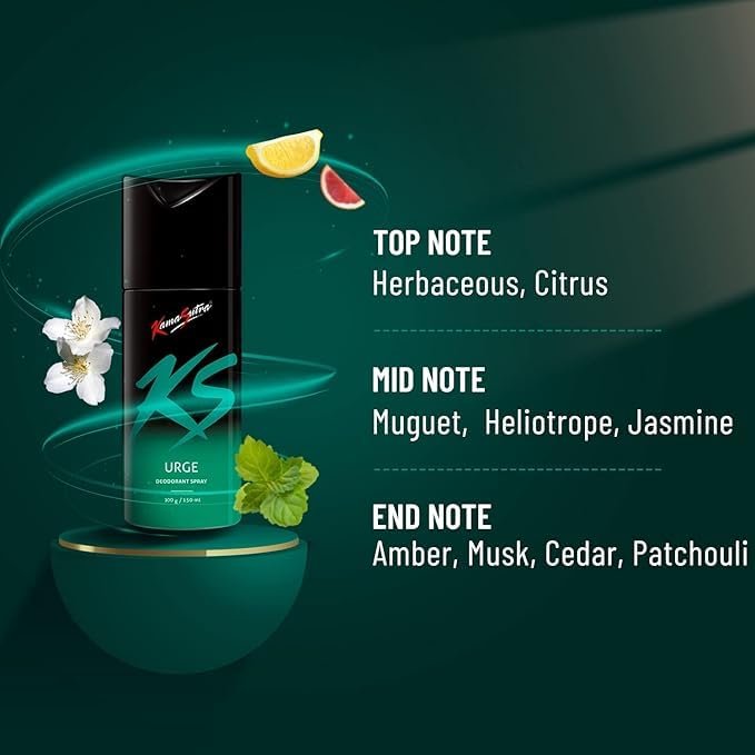 Kamasutra KS Urge Deodorant Spray For Men 120ml