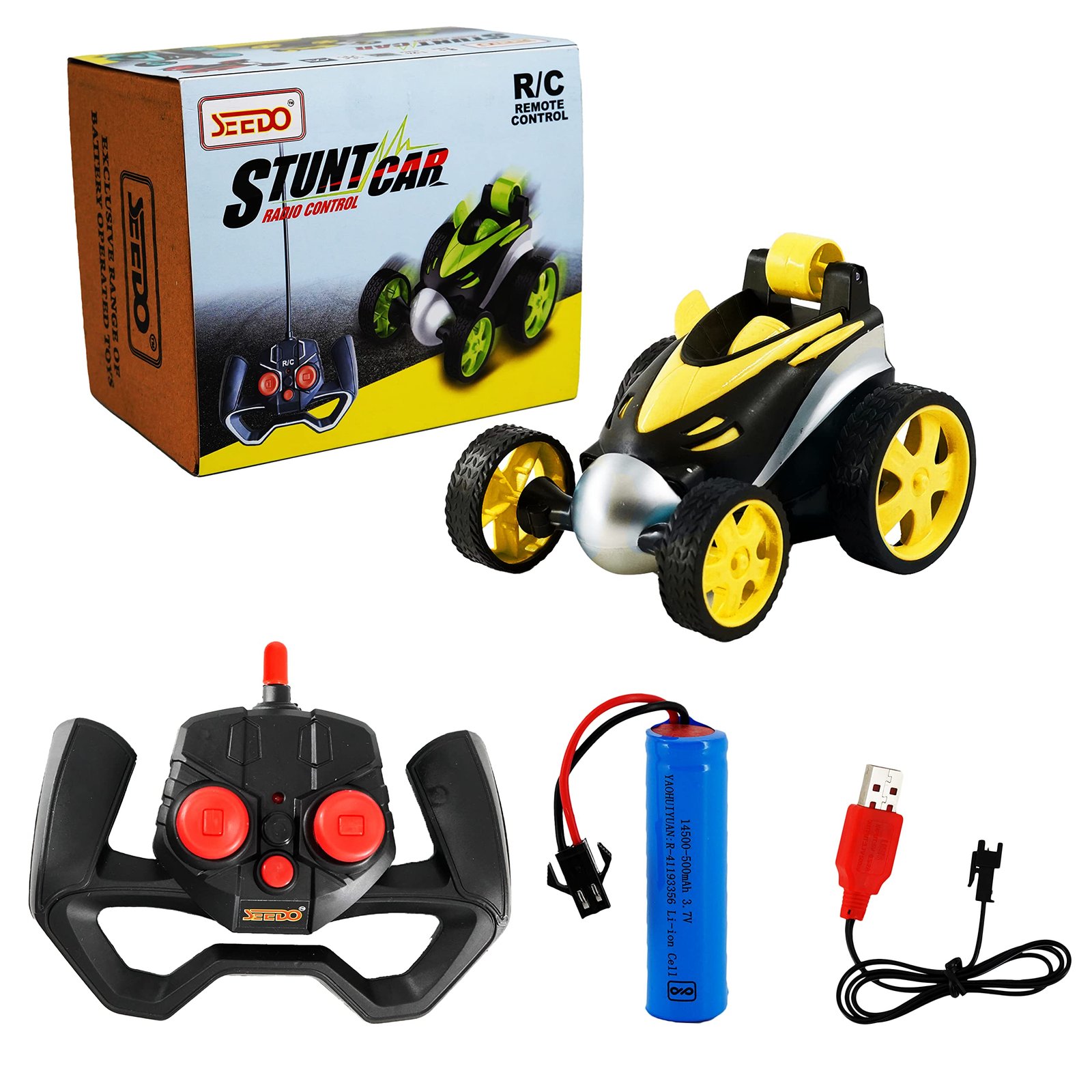Kivano Remote Control Rechargeable 360 Degree Stunt Car