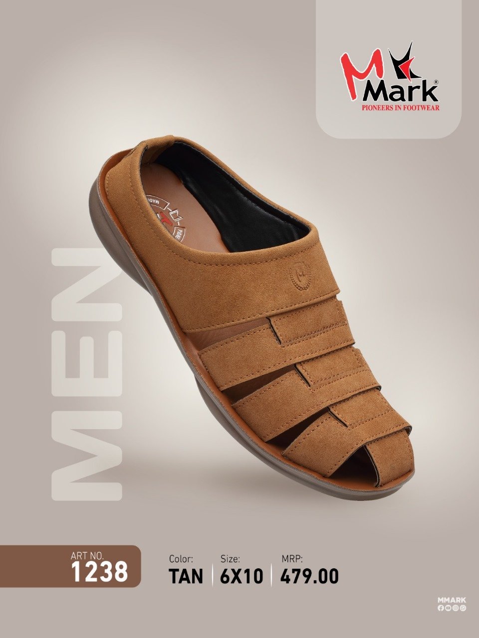Mark Men's Roman-Style Sandal Footwear 1238