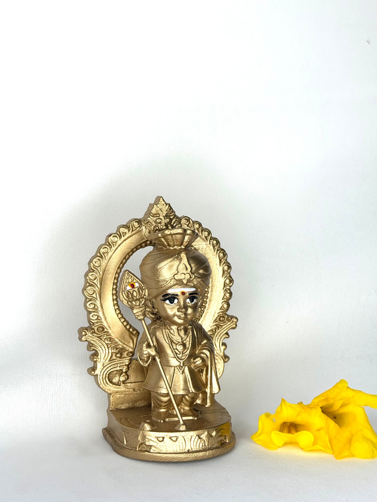Murugan Statue Golden Finish
