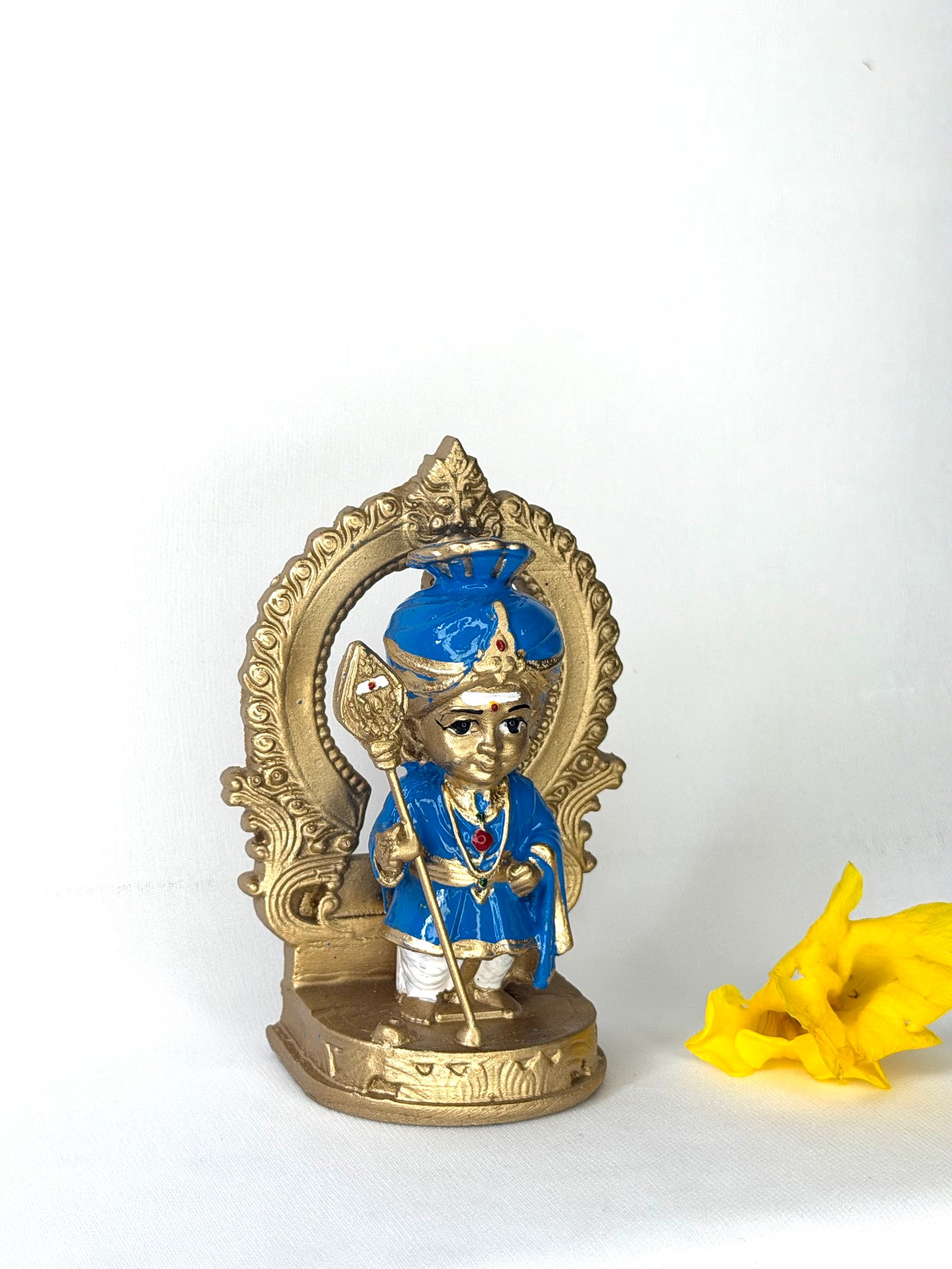 BLUE WITH GOLD