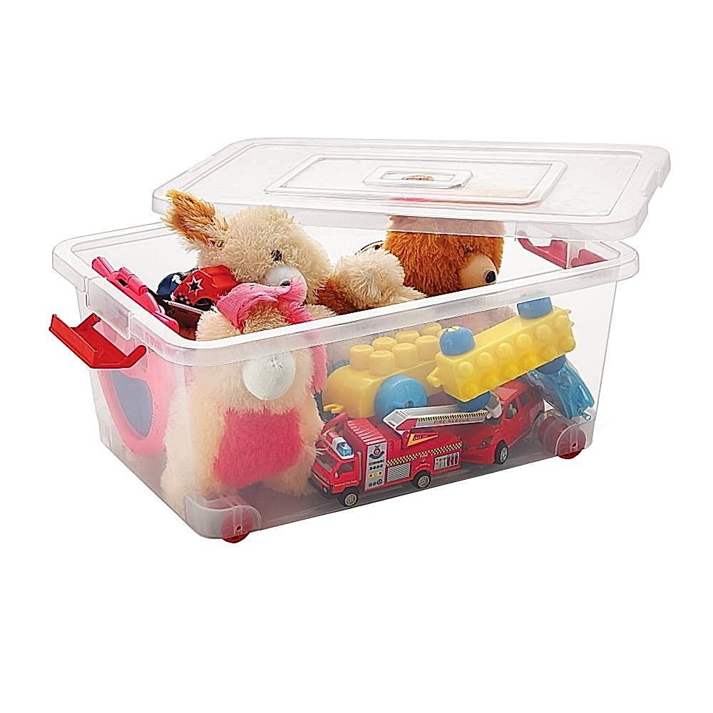 Nakoda Venus Plastic Storage Container With Wheels - 32 Litres: 1 Unit