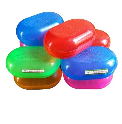Simran Plastic Oval Soap Case Combo ( 2 Pcs )