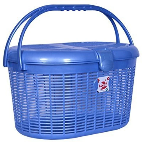 SMP Plastic Multipurpose & Baby Clothes For Picnic Storage Basket ( Pack of 1 )