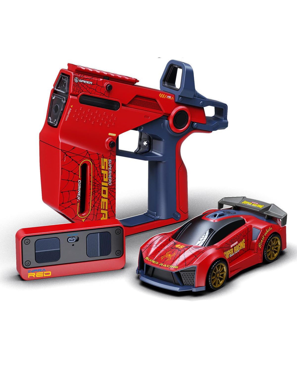 Spiderman Edition Gunner Infrared Remote Control Toy Gun.