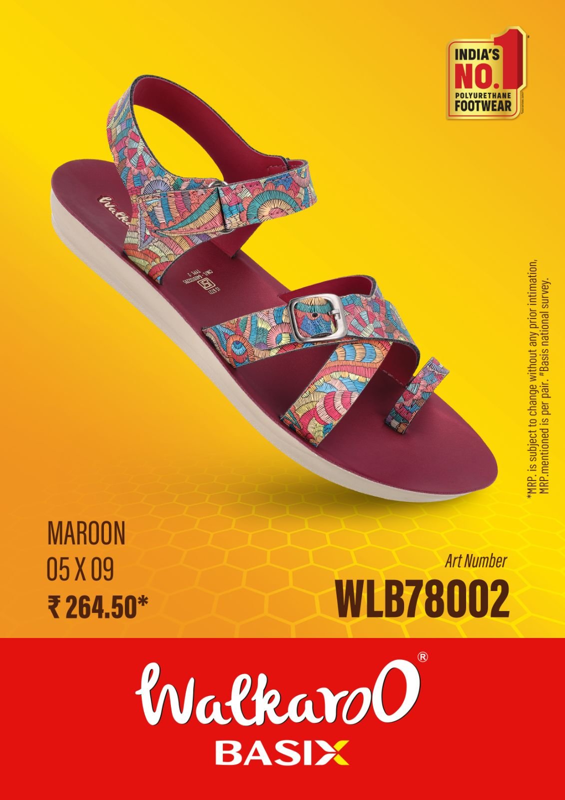 Walkaroo Basix Women's art Stylish Sandals Footwear
