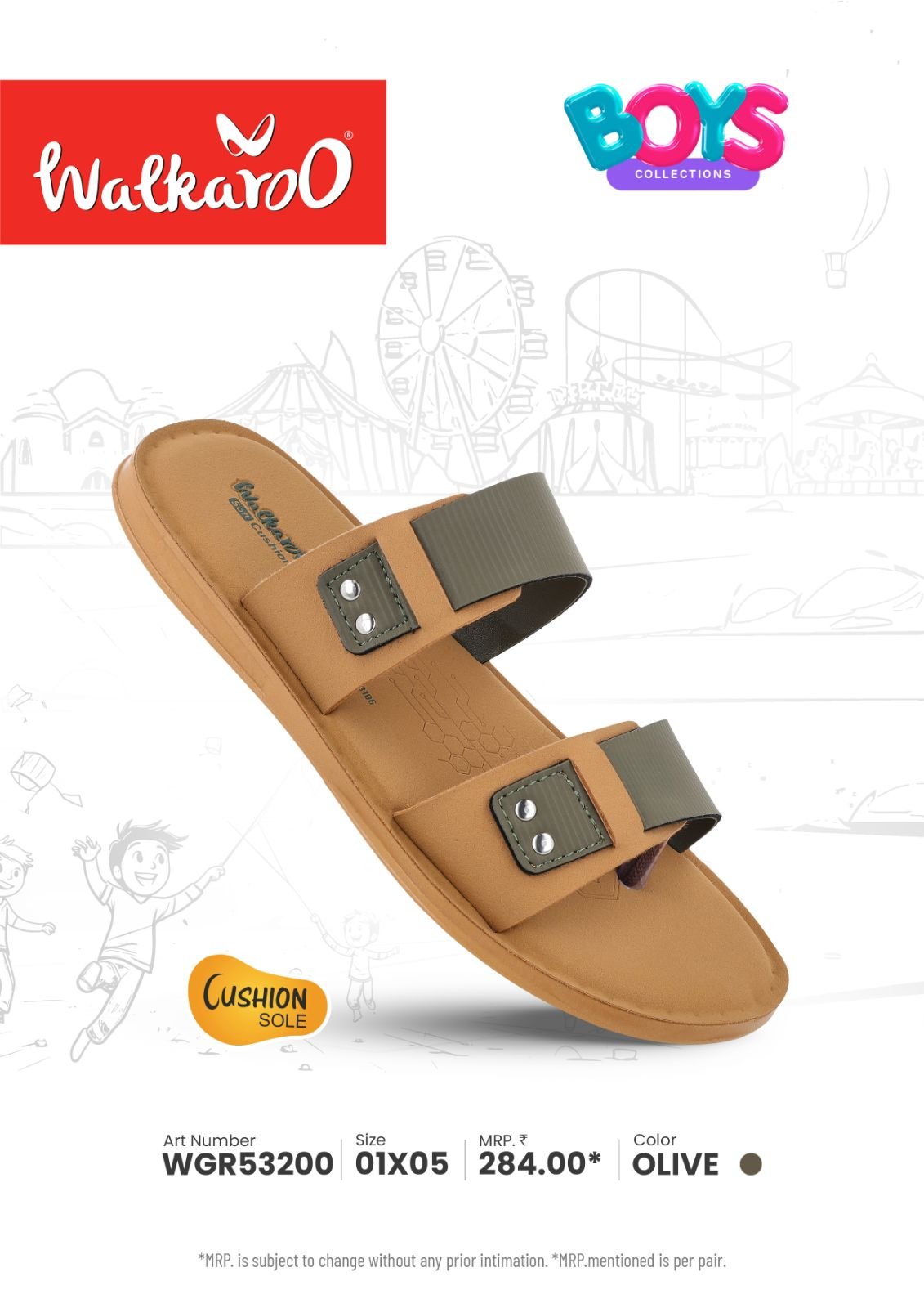 Walkaroo Boy's Stylish Daily Footwear WGR53200