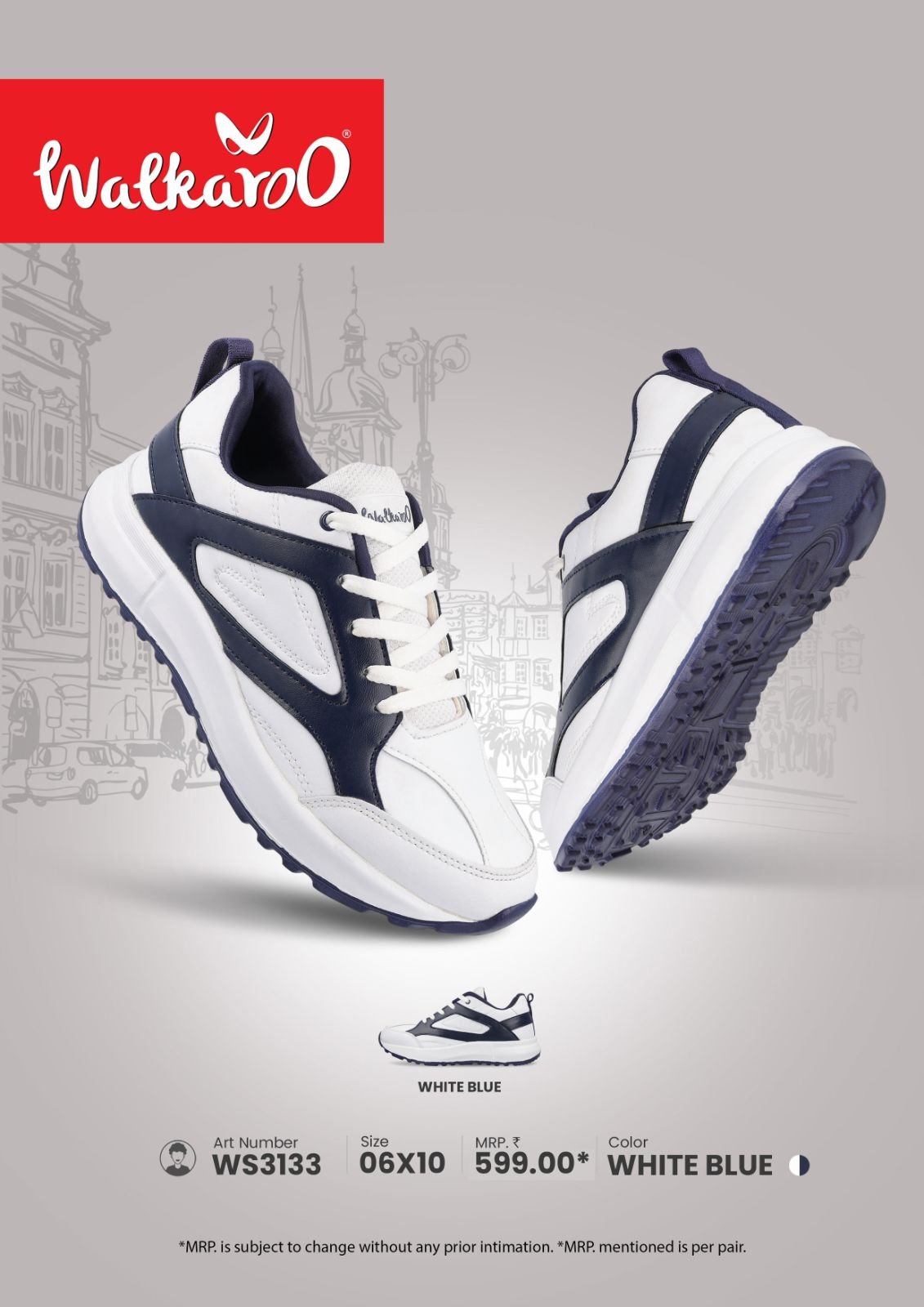 Walkaroo Men's Casual & Comfort Shoe WS3133