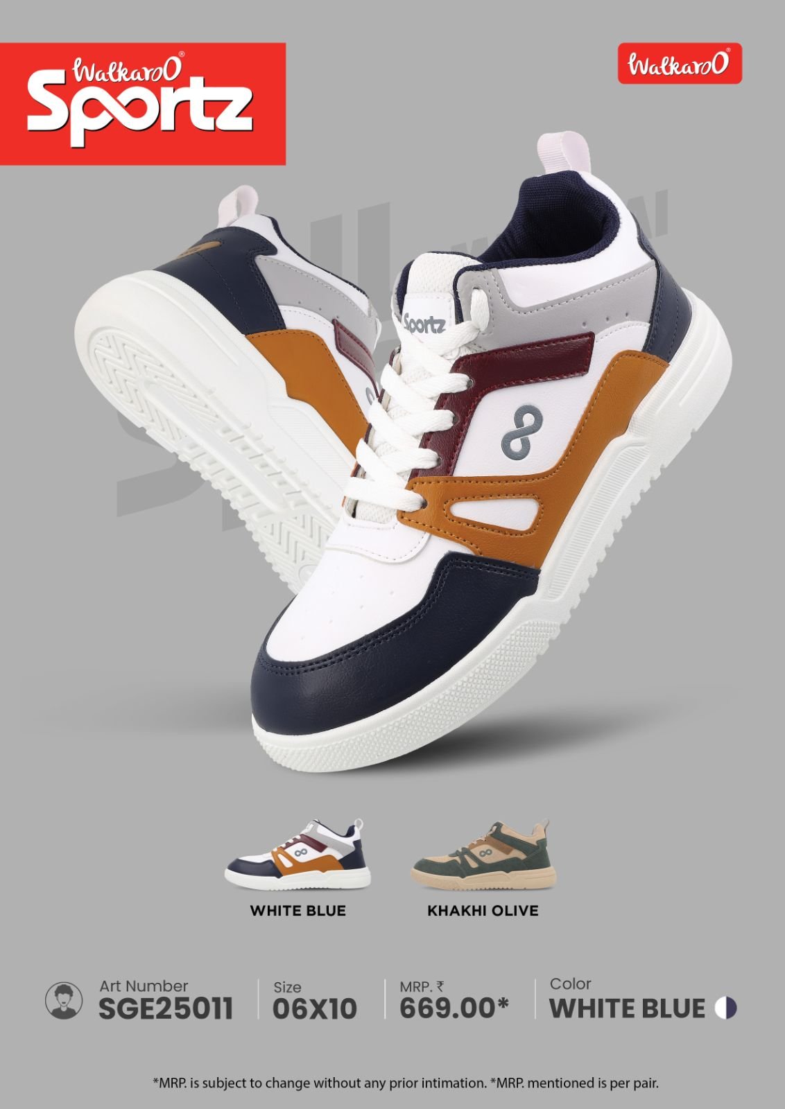 Walkaroo Men's Sports Comfort Shoe