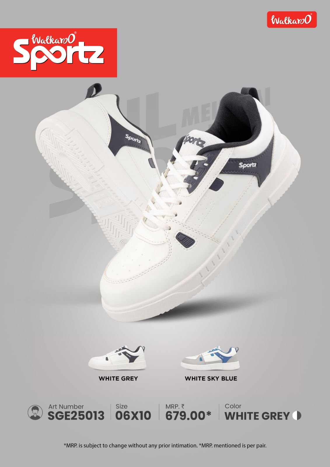 Walkaroo Men's Sports Comfort Shoe SGE25013