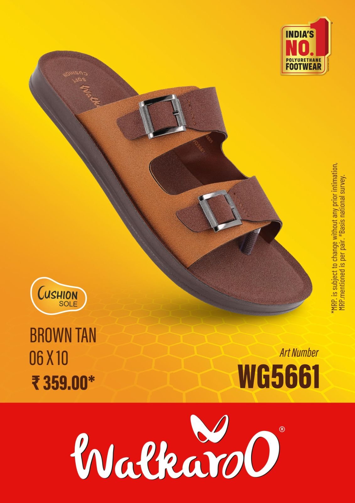 Walkaroo Men's Stylish Wear Sandals WG5661