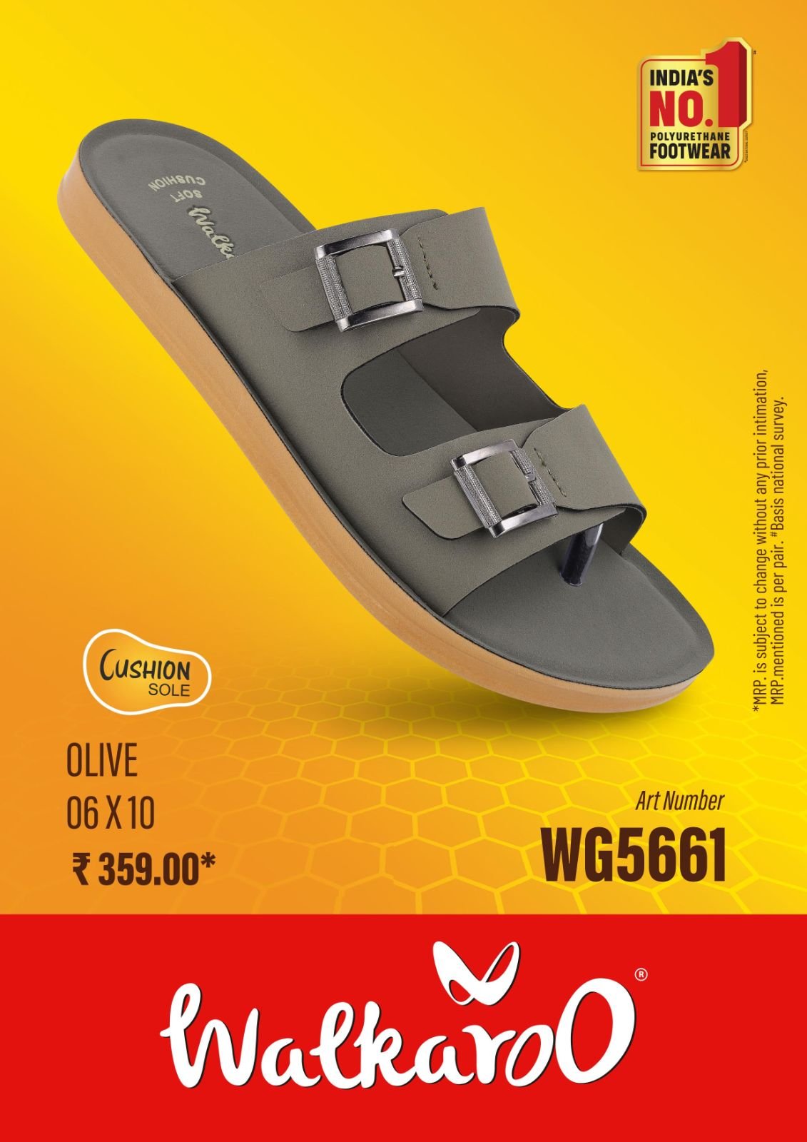 Walkaroo Men's Stylish Wear Sandals WG5661