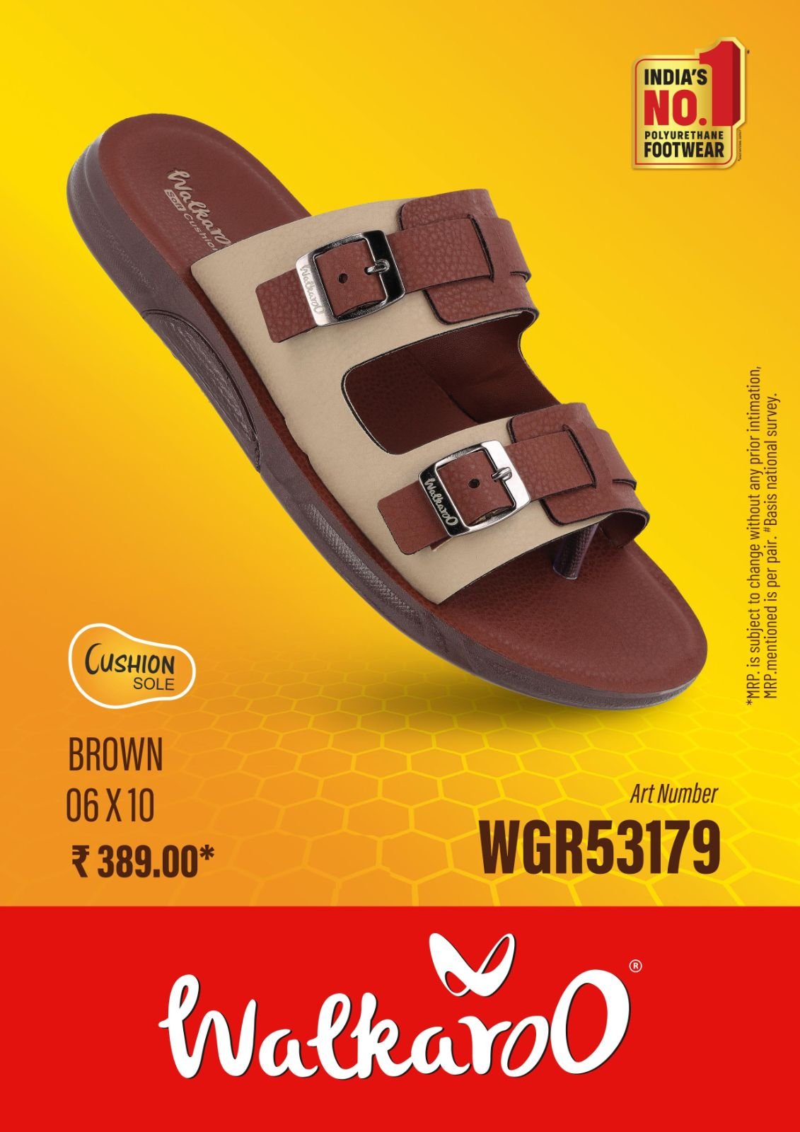 Walkaroo Men's Stylish Wear Sandals WGR53179