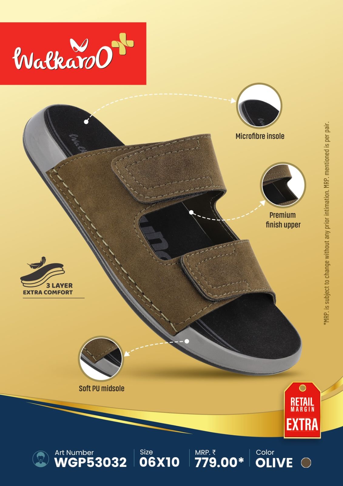 Walkaroo Women's Stylish & Comfort Footwear Sandals