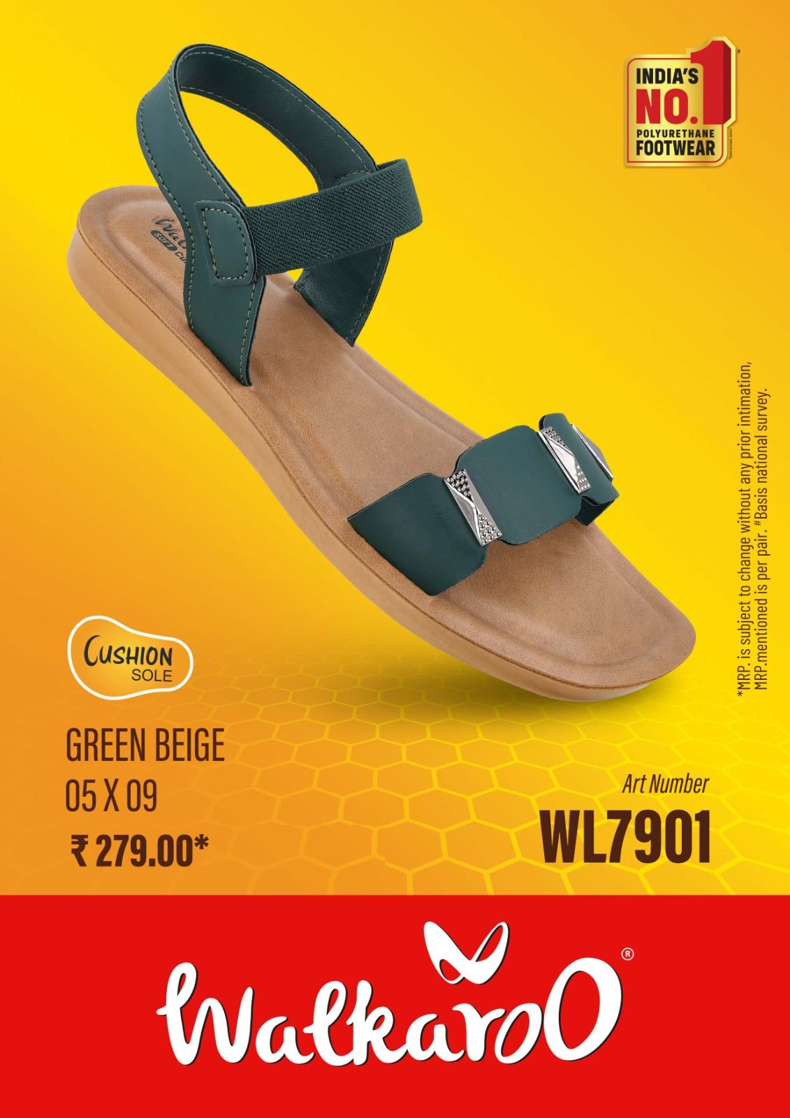 Walkaroo Women's Stylish & Comfort Footwear Sandals