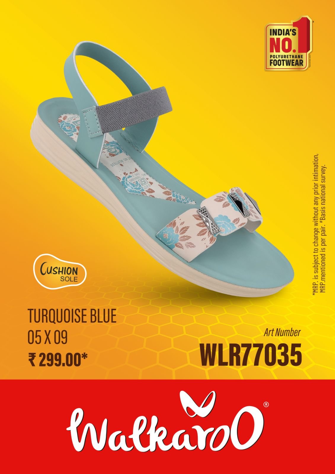 Walkaroo Women's Stylish & Comfort Footwear Sandals